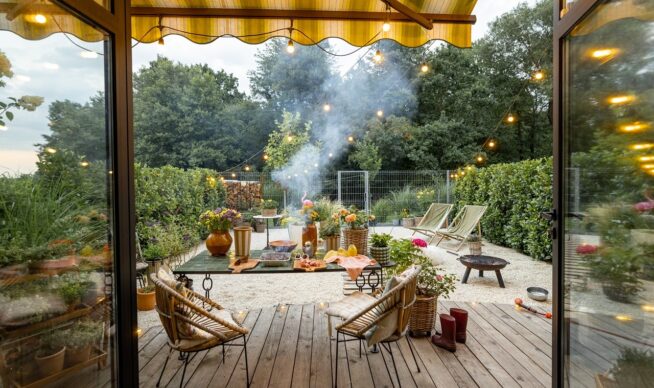backyard deck