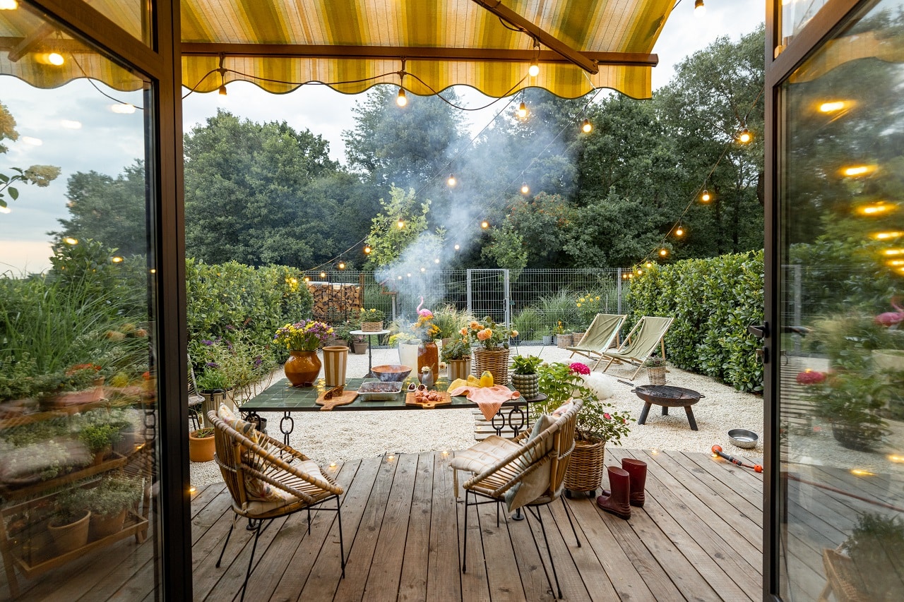 backyard deck