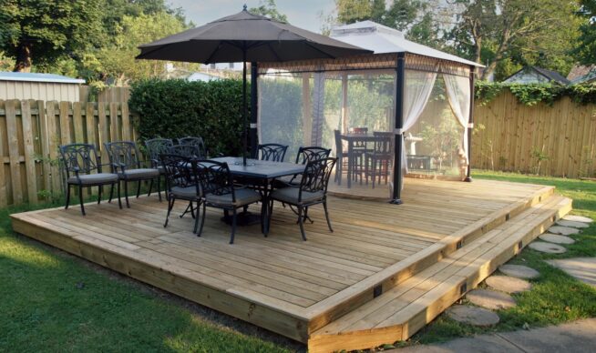 backyard deck