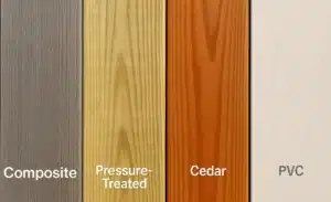 deck materials compared side by side