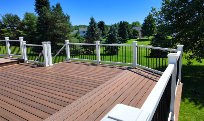 Replace decking and railing on existing structure
