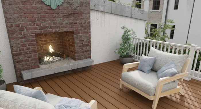 Fiberon Veranda Builders Select Decking in Timber Brown