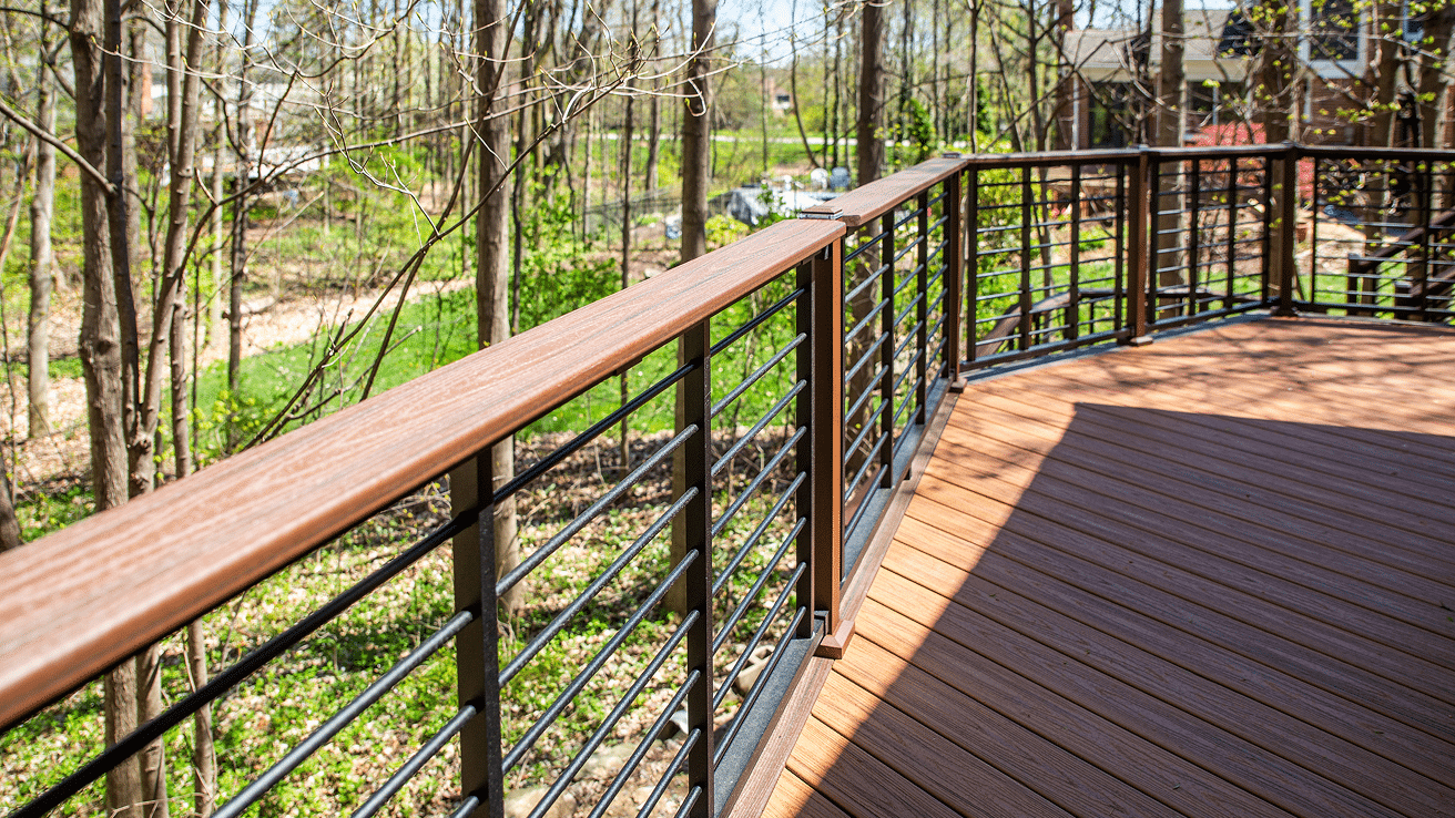 Deck railing built to code