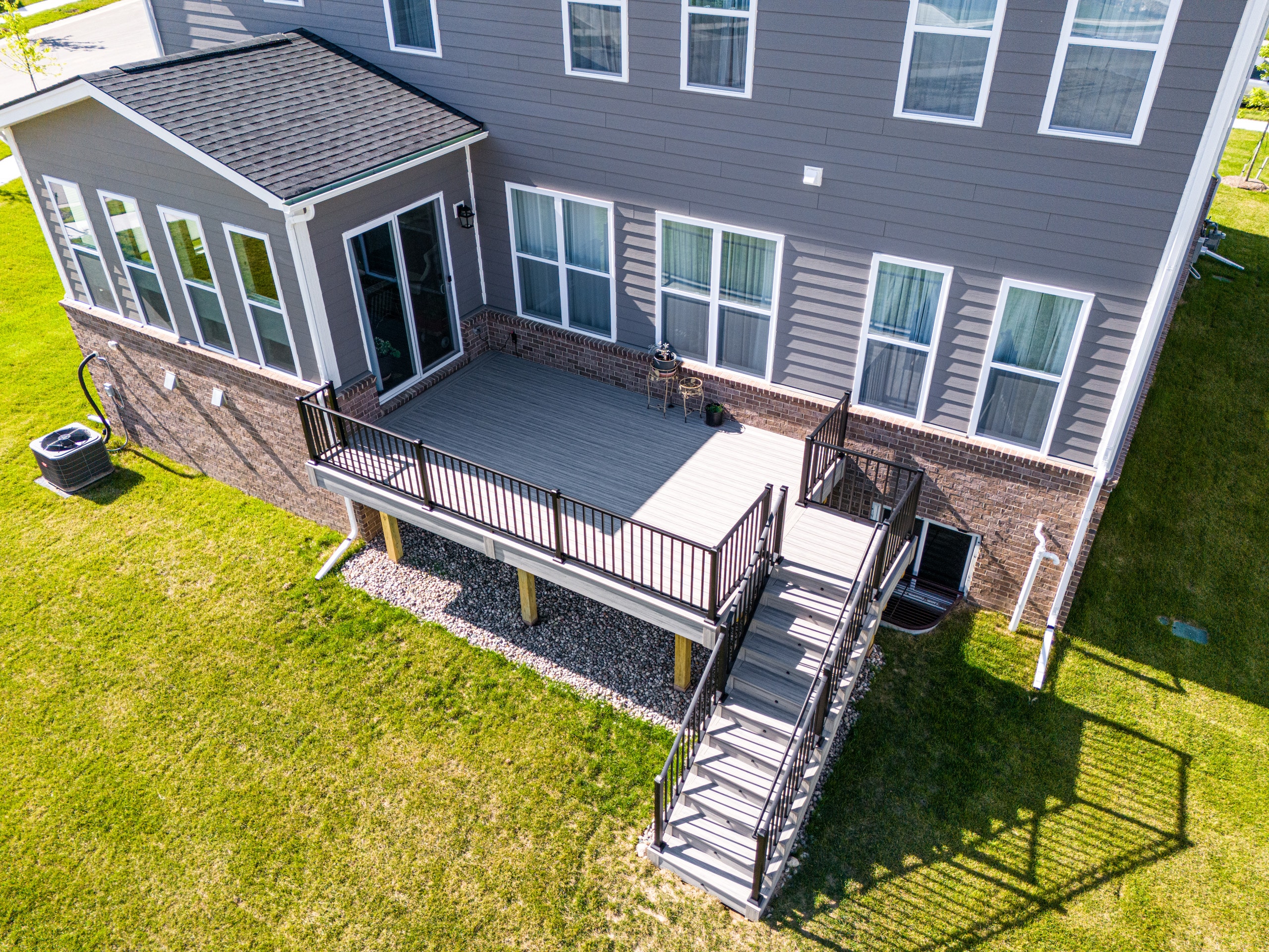 Contemporary composite deck in Ann Arbor