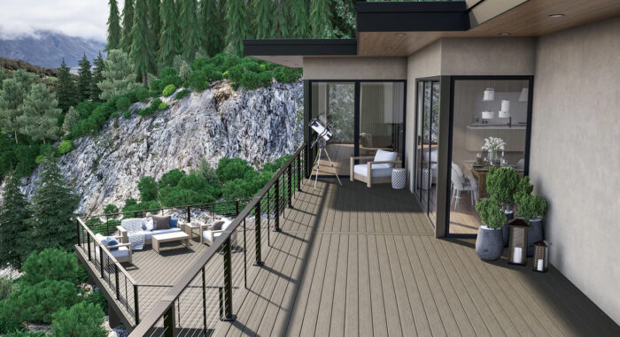 DecKorators Altitude Decking in Trail Stone