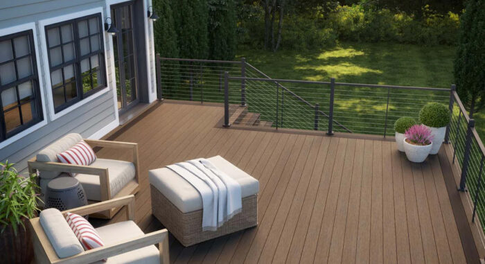DecKorators Vista Decking in Dunewood
