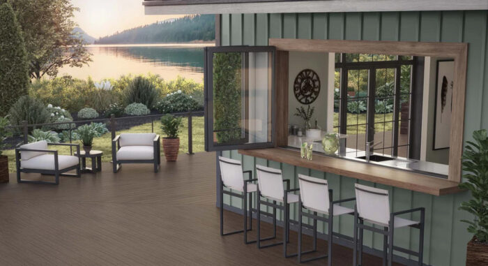 DecKorators Vista Decking in Ironwood