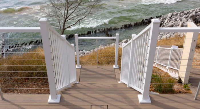 DecKorators Voyage Decking in Khaya