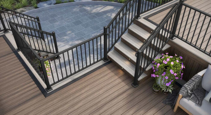 DecKorators Voyage Decking in Khaya